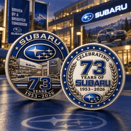 Subaru | Luxury Commemorative Anniversary Double Sided Collectible Challenge Coin