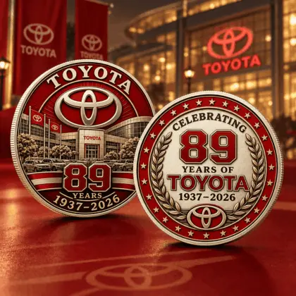 Toyota | Luxury Commemorative Anniversary Double Sided Collectible Challenge Coin