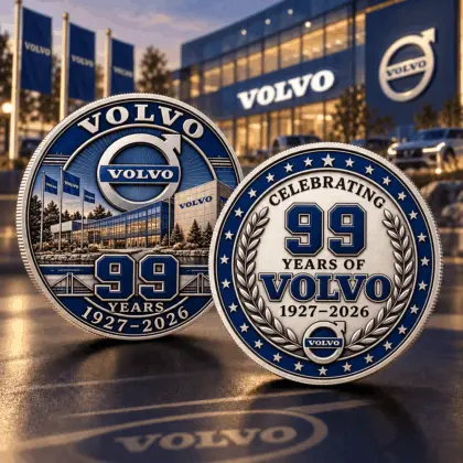 Volvo | Luxury Commemorative Anniversary Double Sided Collectible Challenge Coin