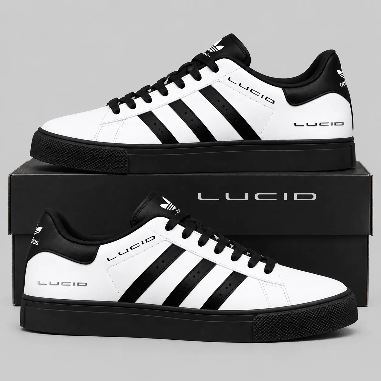 Lucid | Triple Stripe Crest Superstar Shoes