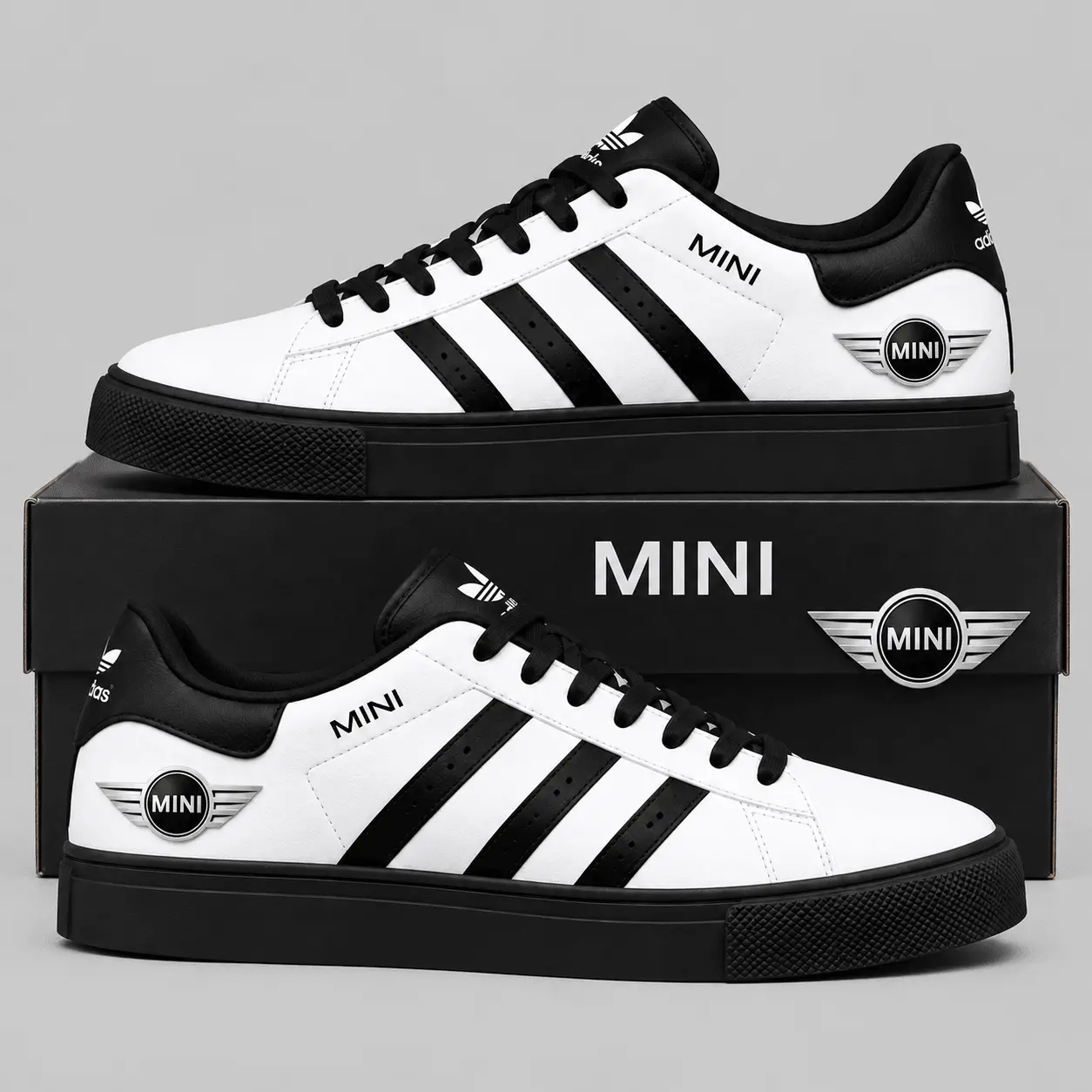 Mini | Triple Stripe Crest Superstar Shoes