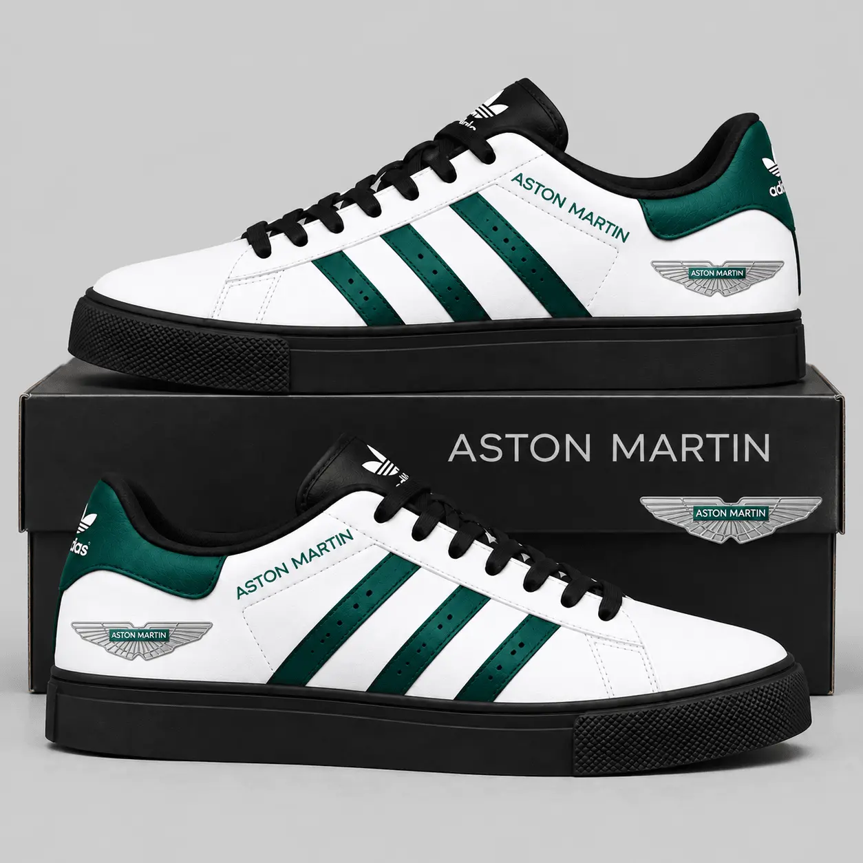 Aston Martin | Triple Stripe Crest Superstar Shoes