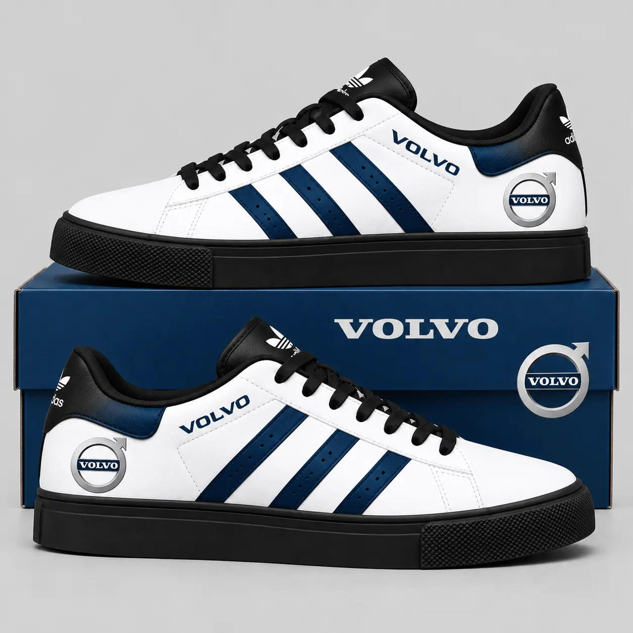 Volvo | Triple Stripe Crest Superstar Shoes