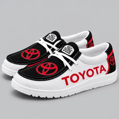 Toyota | Apron Toe Paneled Lace-Up Loafer Shoes