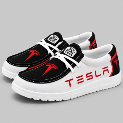 Tesla | Apron Toe Paneled Lace-Up Loafer Shoes