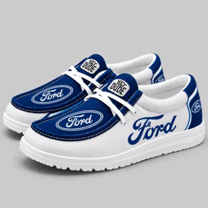 Ford | Apron Toe Paneled Lace-Up Loafer Shoes