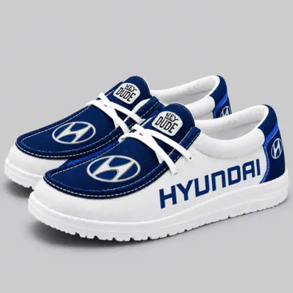 Hyundai | Apron Toe Paneled Lace-Up Loafer Shoes