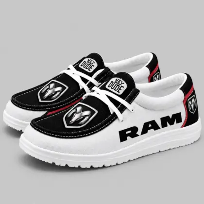 Ram | Apron Toe Paneled Lace-Up Loafer Shoes