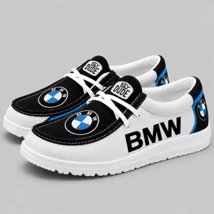BMW | Apron Toe Paneled Lace-Up Loafer Shoes