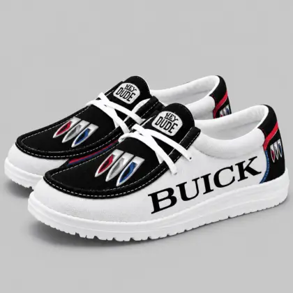 Buick | Apron Toe Paneled Lace-Up Loafer Shoes