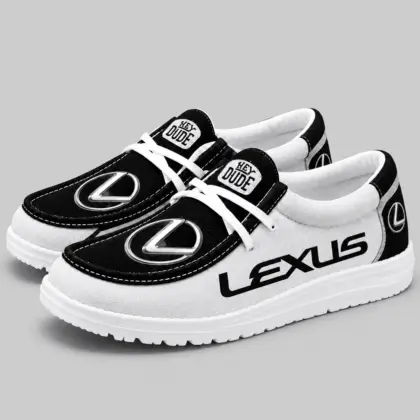 Lexus | Apron Toe Paneled Lace-Up Loafer Shoes