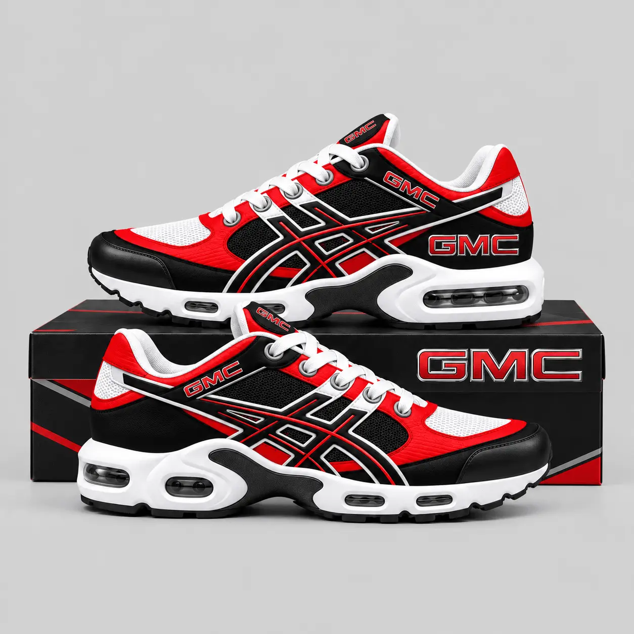 GMC | Layered Racing Stripe Air Max Shoes