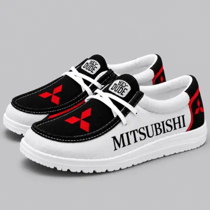 Mitsubishi | Apron Toe Paneled Lace-Up Loafer Shoes