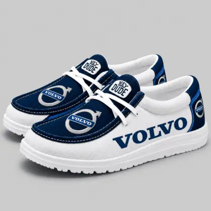 Volvo | Apron Toe Paneled Lace-Up Loafer Shoes