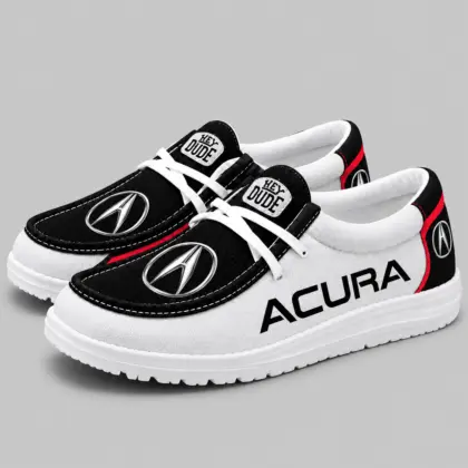 Acura | Apron Toe Paneled Lace-Up Loafer Shoes