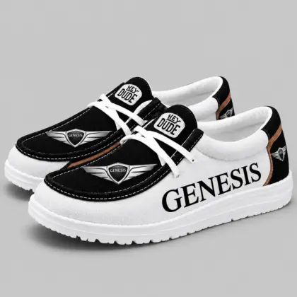 Genesis | Apron Toe Paneled Lace-Up Loafer Shoes
