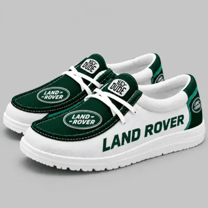 Land Rover | Apron Toe Paneled Lace-Up Loafer Shoes