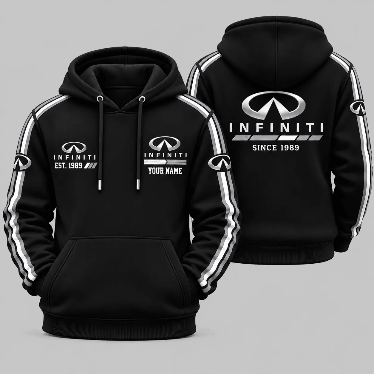 Infiniti | Triple Racing Stripe Hoodie