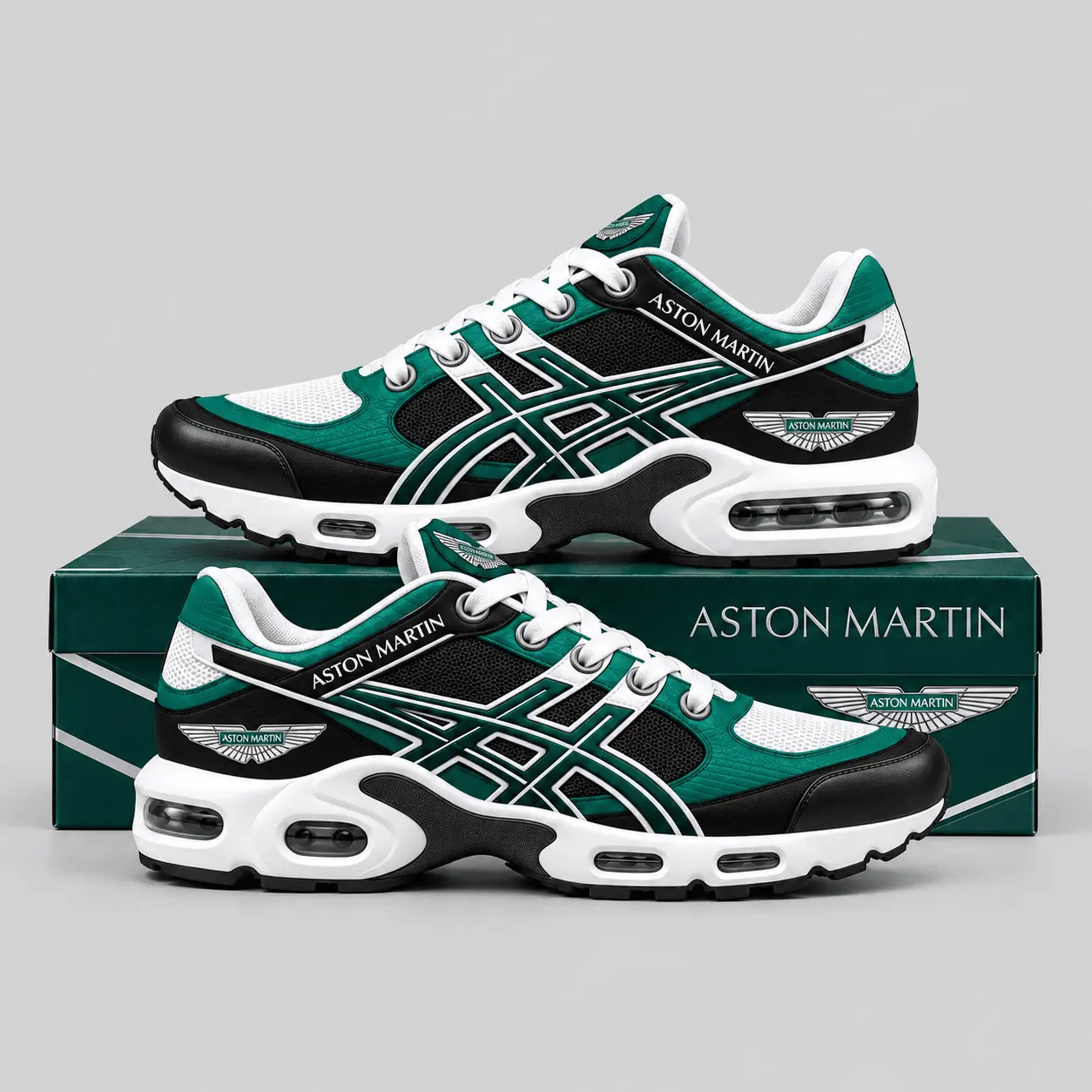 Aston Martin | Layered Racing Stripe Air Max Shoes