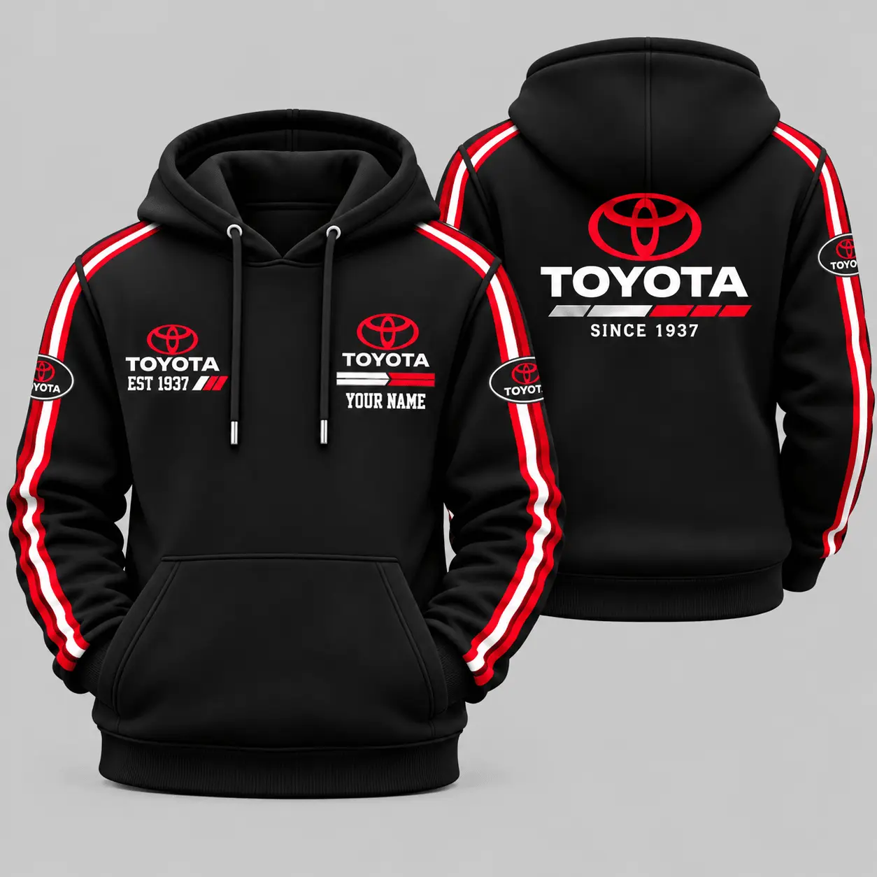 Toyota | Triple Racing Stripe Hoodie