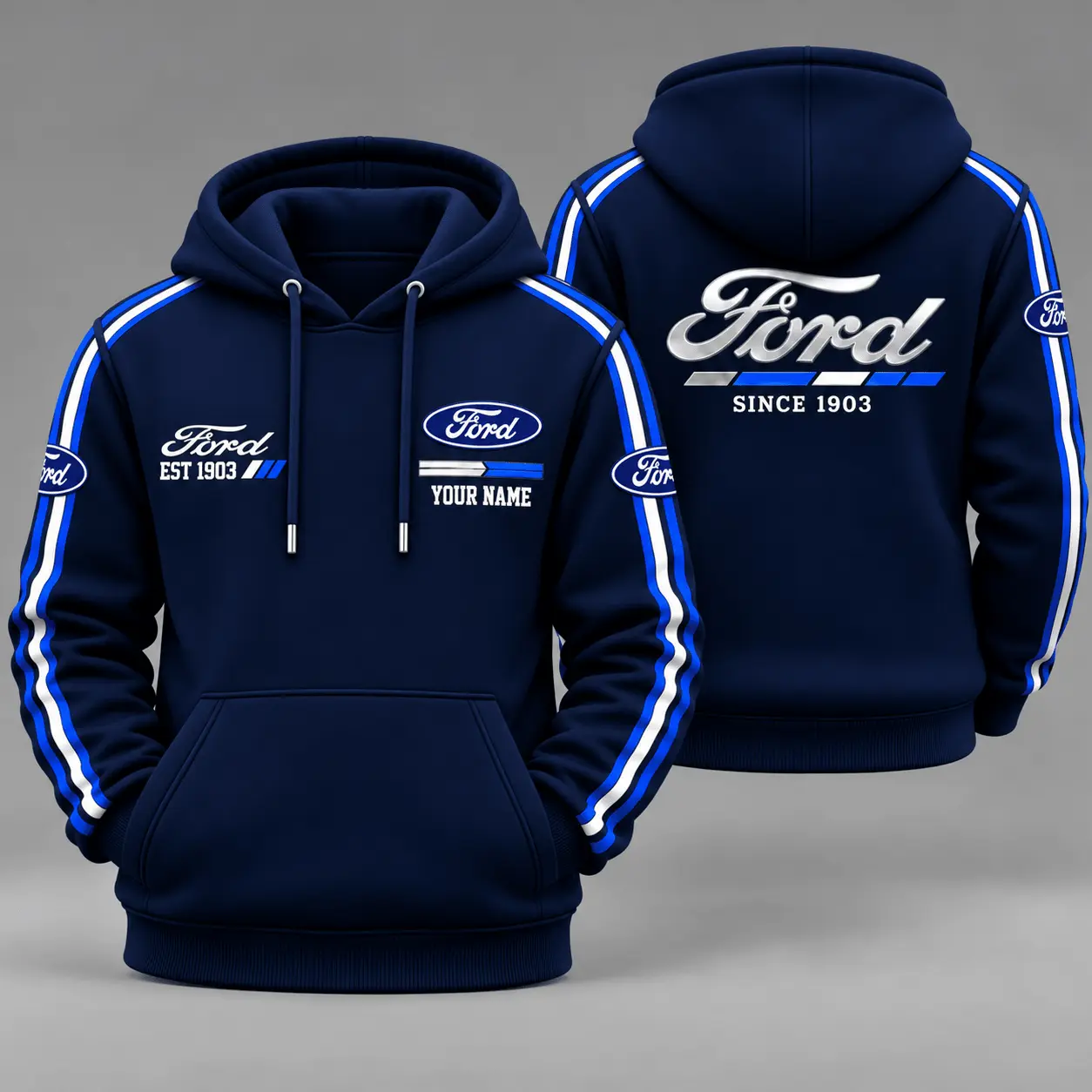 Ford | Triple Racing Stripe Hoodie