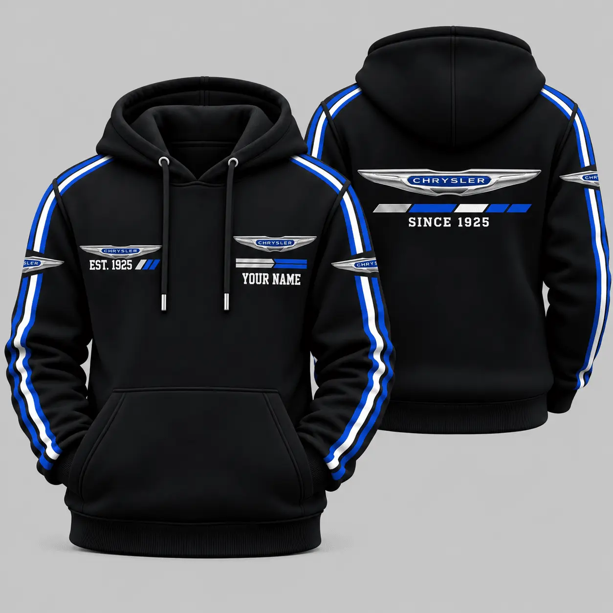 Chrysler | Triple Racing Stripe Hoodie