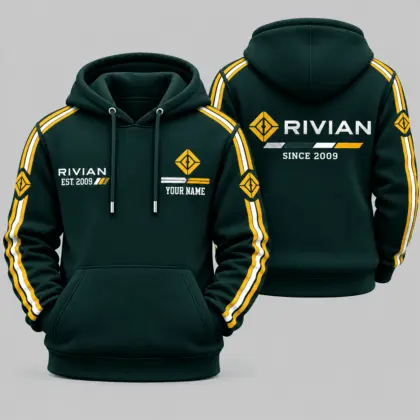 Rivian | Triple Racing Stripe Hoodie