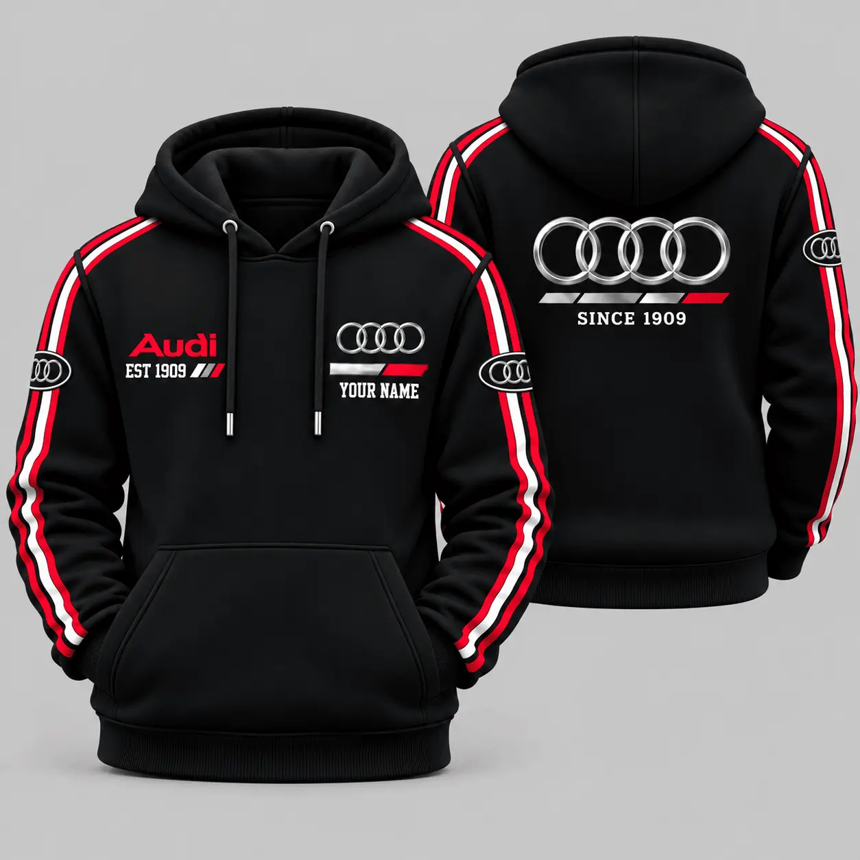 Audi | Triple Racing Stripe Hoodie
