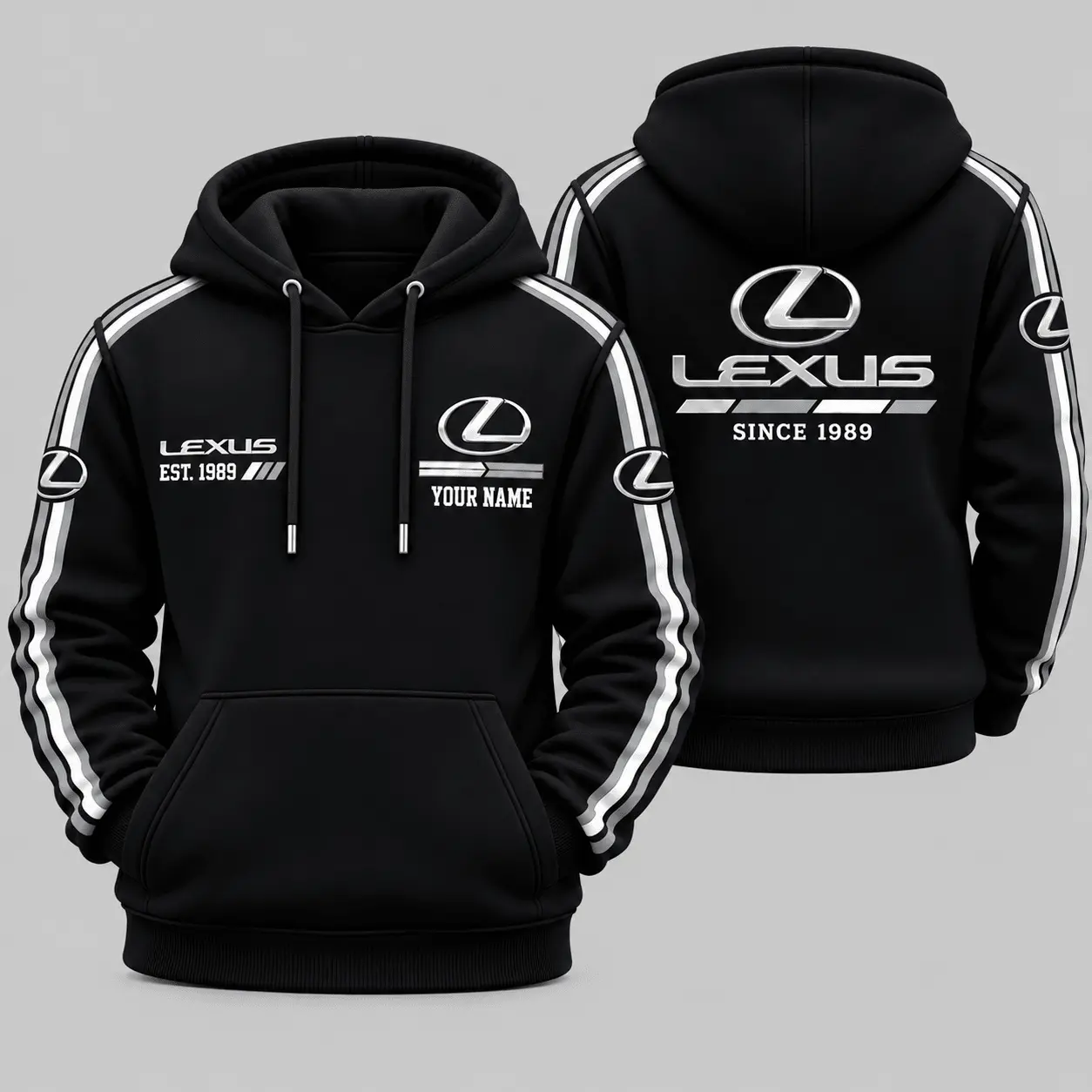 Lexus | Triple Racing Stripe Hoodie