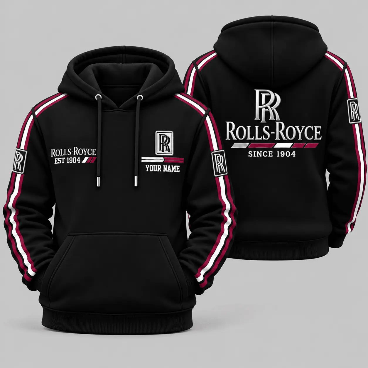 Rolls-Royce | Triple Racing Stripe Hoodie