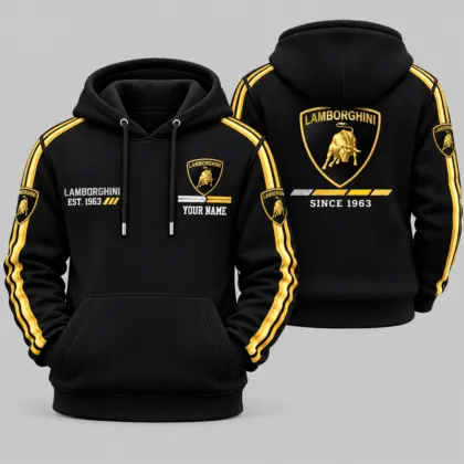 Lamborghini | Triple Racing Stripe Hoodie