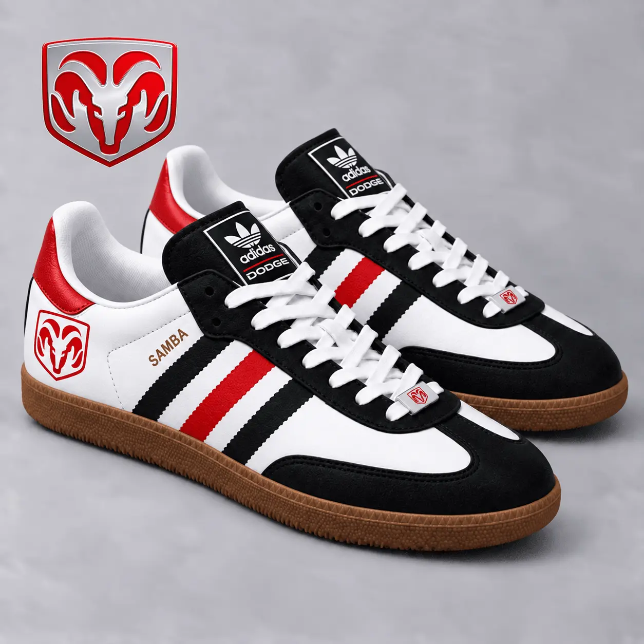 Dodge | Samba-Inspired Retro Low-Top Sneakers