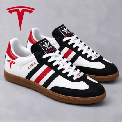Tesla | Samba-Inspired Retro Low-Top Sneakers