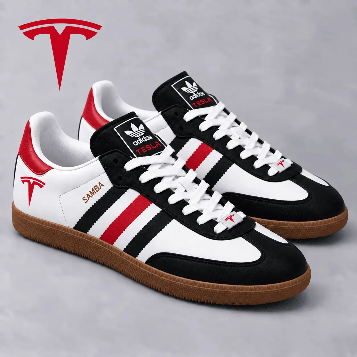 Tesla | Samba-Inspired Retro Low-Top Sneakers
