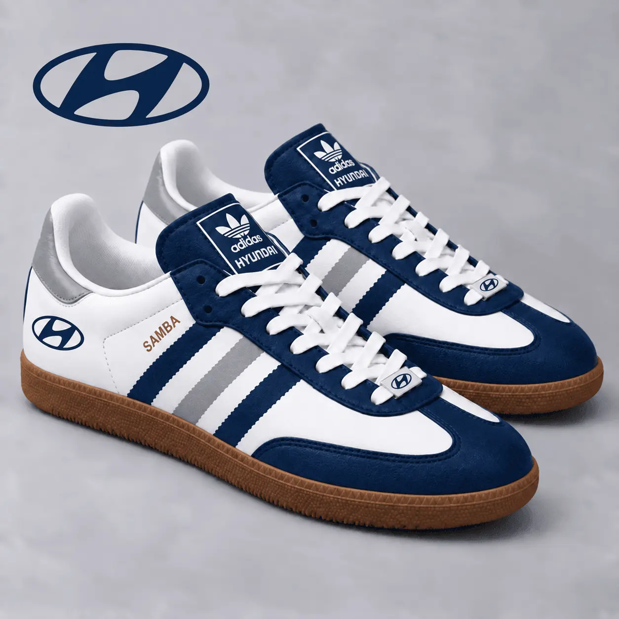 Hyundai | Samba-Inspired Retro Low-Top Sneakers