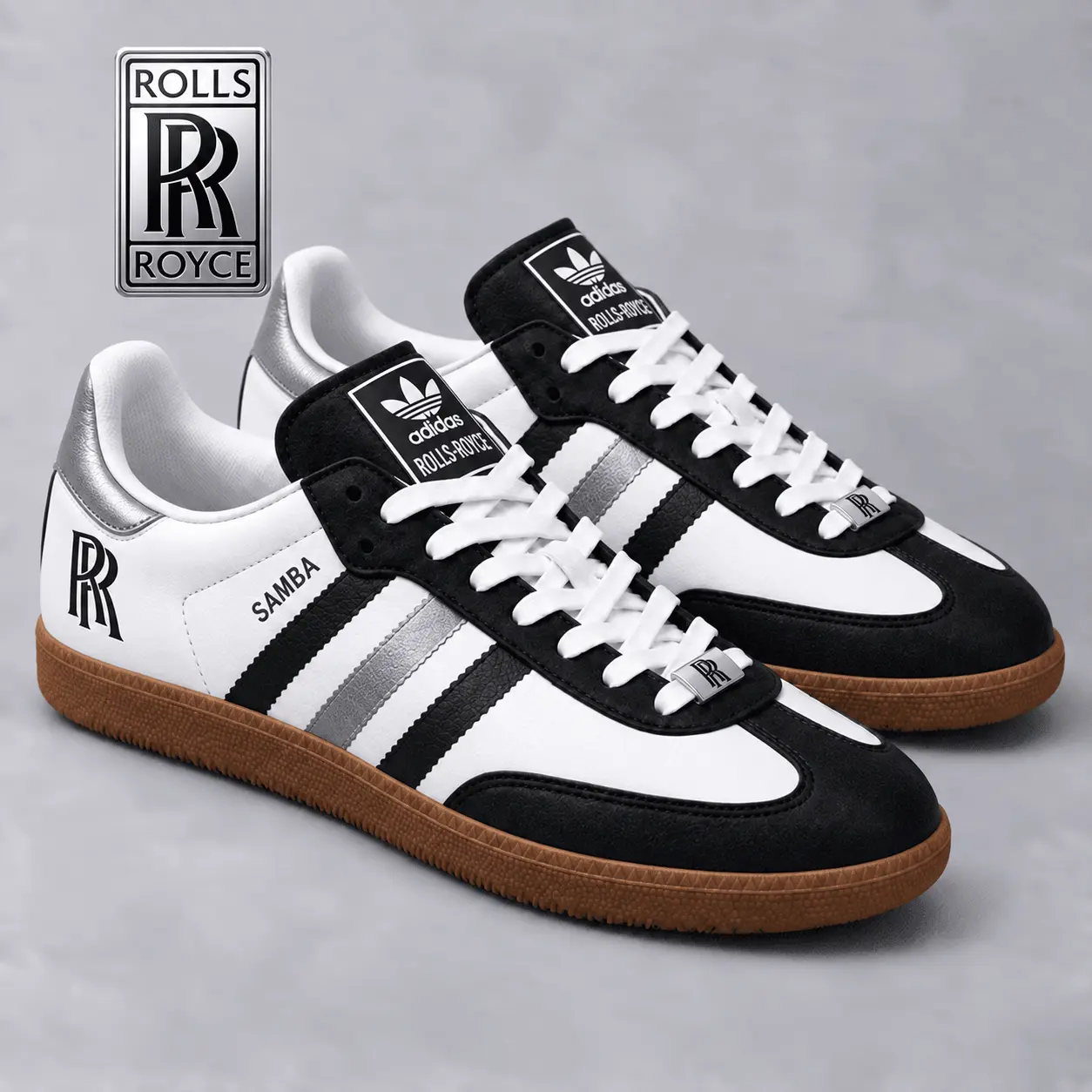 Rolls-Royce | Samba-Inspired Retro Low-Top Sneakers