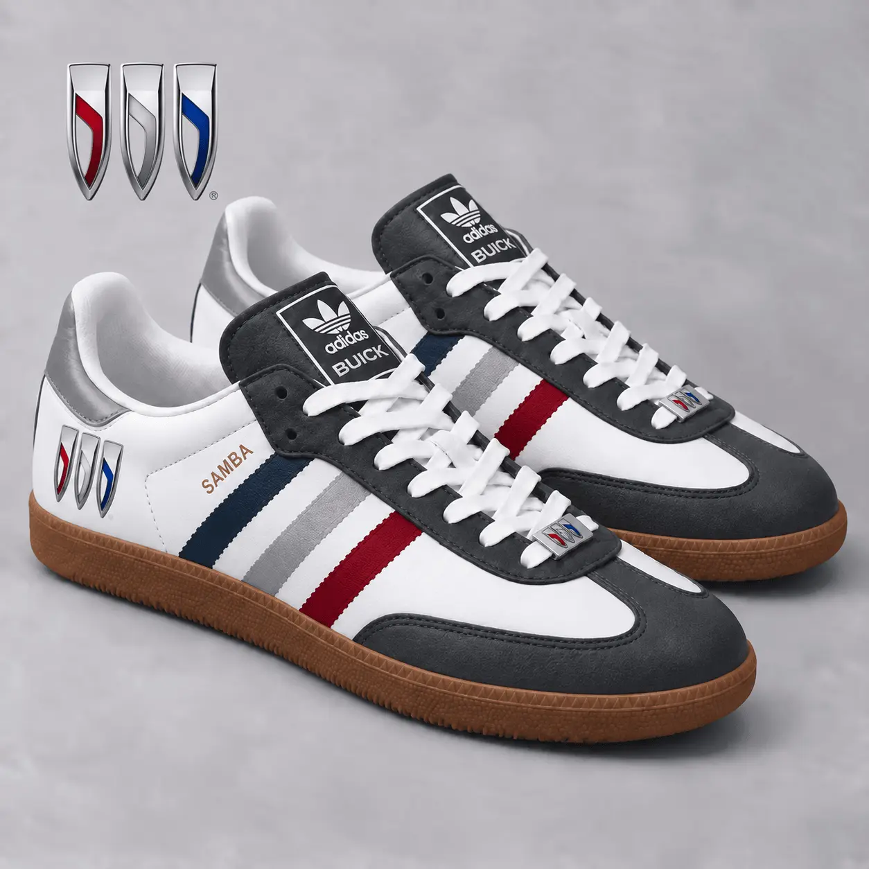Buick | Samba-Inspired Retro Low-Top Sneakers
