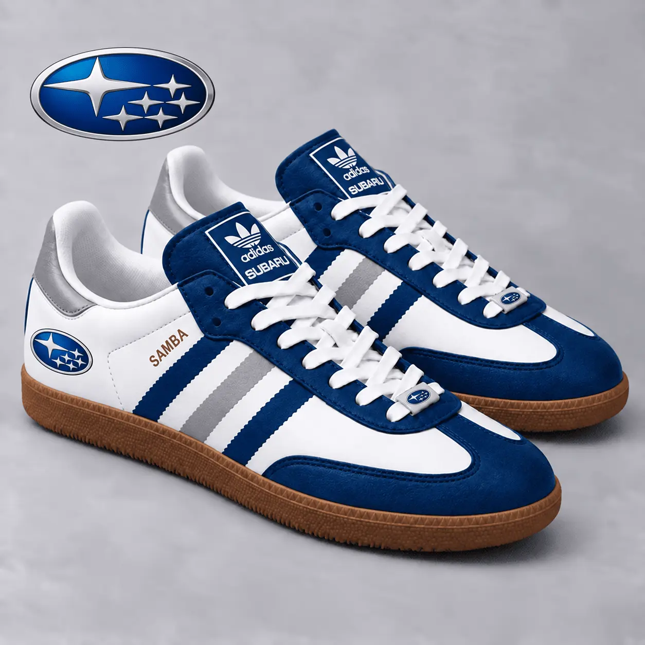 Subaru | Samba-Inspired Retro Low-Top Sneakers