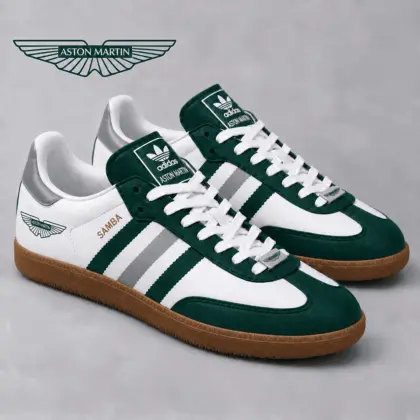 Aston Martin | Samba-Inspired Retro Low-Top Sneakers