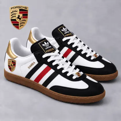 Porsche | Samba-Inspired Retro Low-Top Sneakers