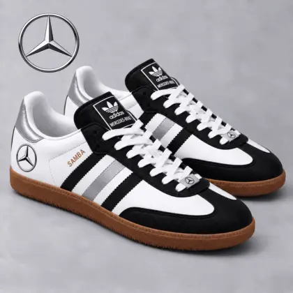 Mercedes-Benz | Samba-Inspired Retro Low-Top Sneakers