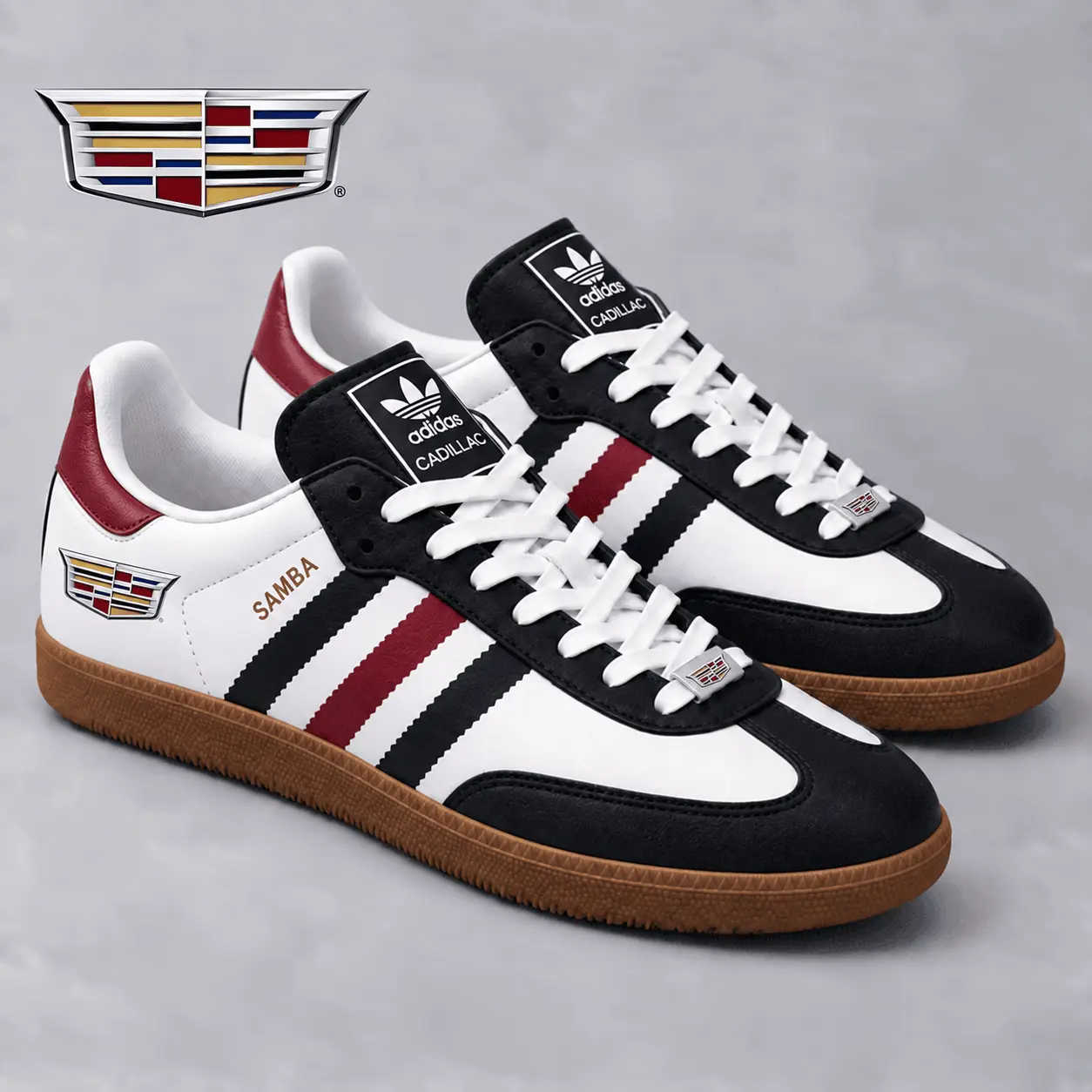 Cadillac | Samba-Inspired Retro Low-Top Sneakers