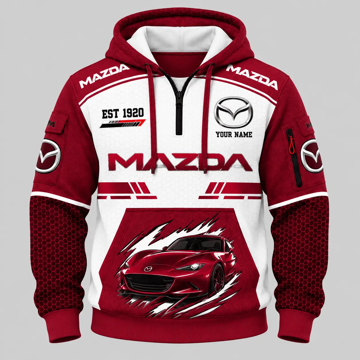 Mazda | Honeycomb Claw Graphic Tracksuit Set - Hoodie