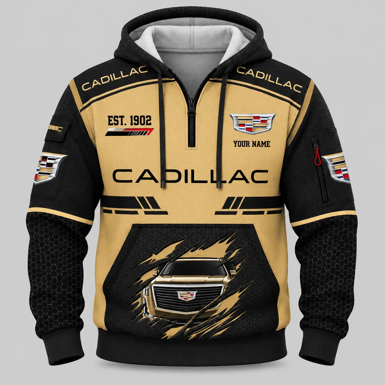 Cadillac | Honeycomb Claw Graphic Tracksuit Set - Hoodie