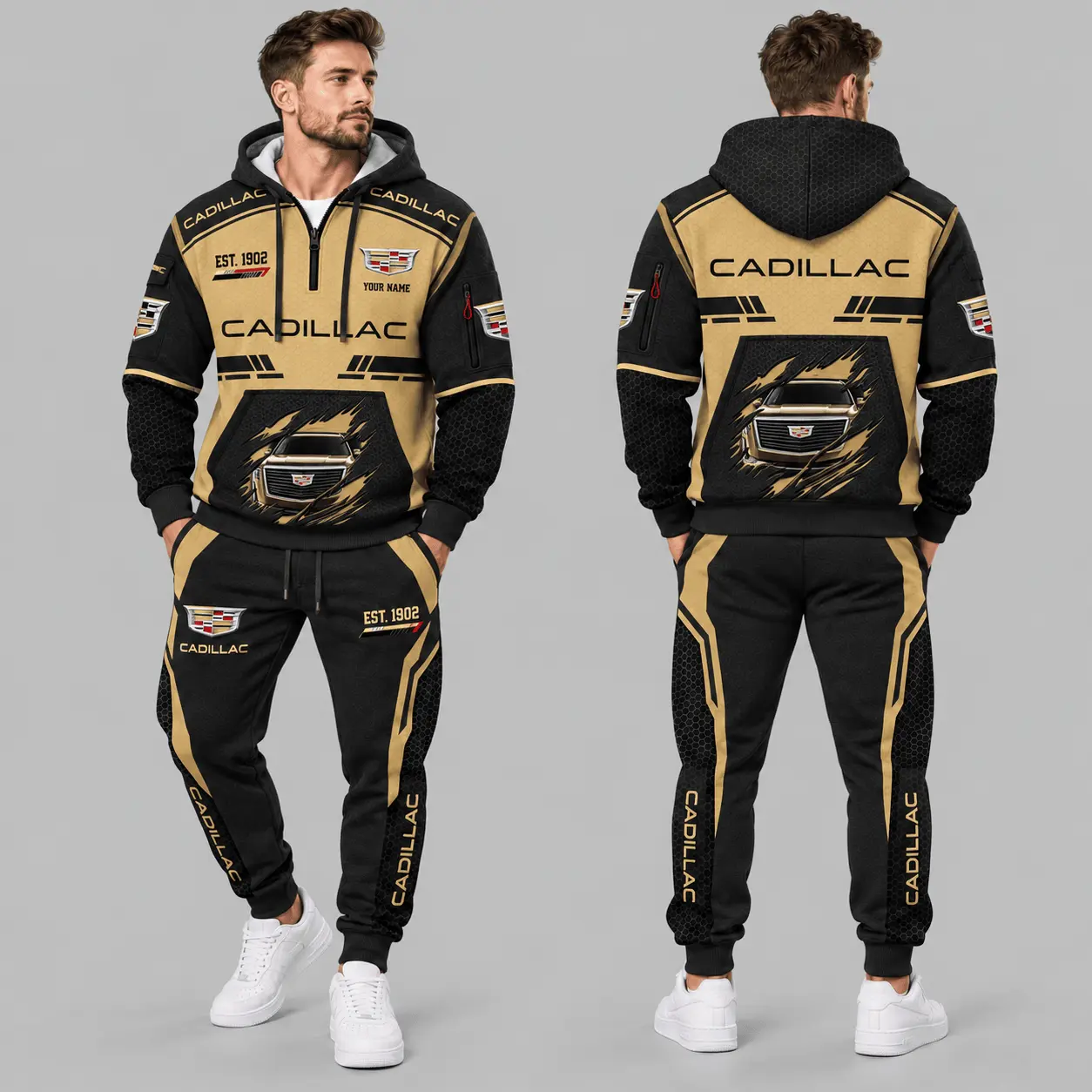 Cadillac | Honeycomb Claw Graphic Tracksuit Set