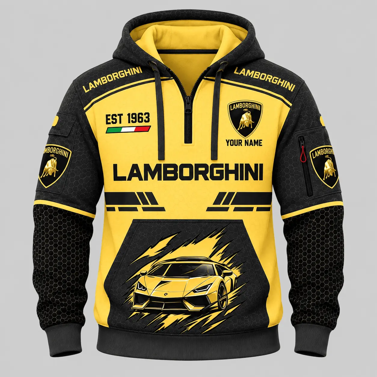 Lamborghini | Honeycomb Claw Graphic Tracksuit Set - Hoodie