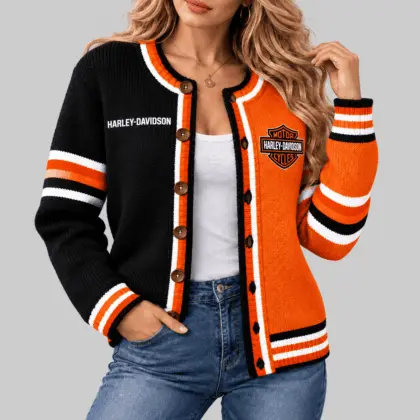 Harley-Davidson | Split Panel Racing Stripe Cardigan