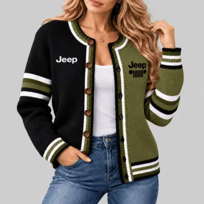 Jeep | Split Panel Racing Stripe Cardigan