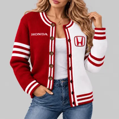 Honda | Split Panel Racing Stripe Cardigan