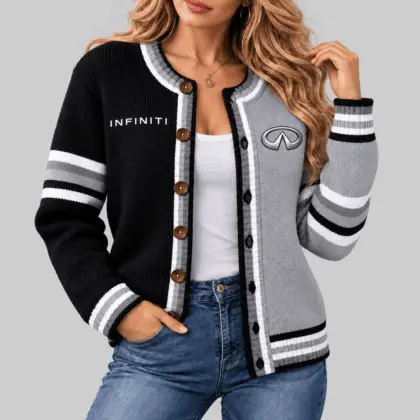 Infiniti | Split Panel Racing Stripe Cardigan